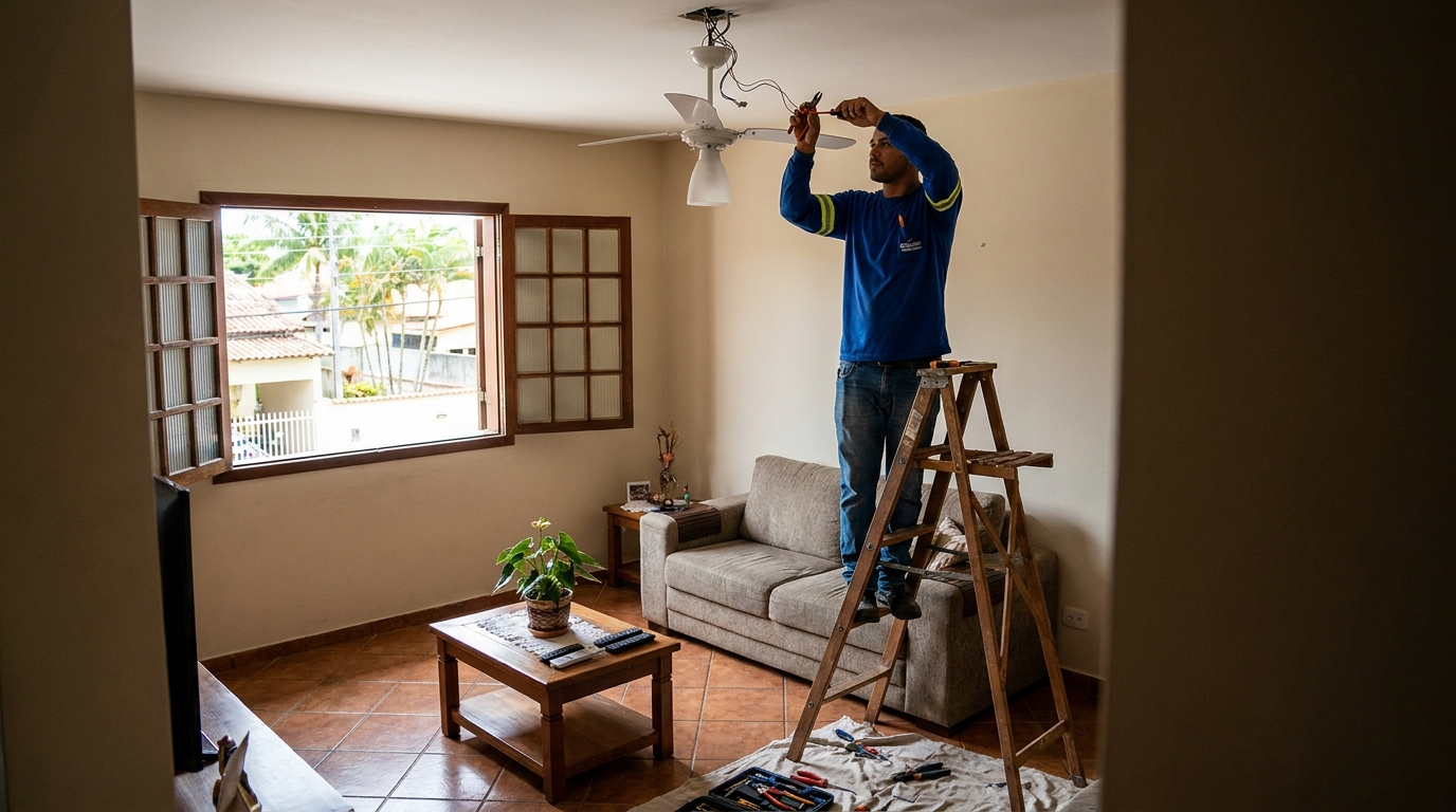 Reforço de Suporte no Teto em Atibaia‑SP